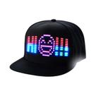 Boné LED Com Controle Por Aplicativo Multilíngue DIY Para Homens E Mulheres, Com Texto, Música,