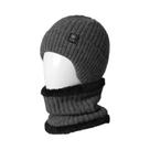 Boné Masculino De Inverno Em Tricô Com Forro De Pele Sintética, Quente E Aconchegante, Com Protetor