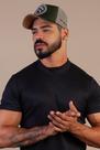Boné Masculino Preto Brasão Use Young Aba Curva Trucker