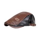 Boné Masculino Retrô De Couro PU Ajustável Estilo Newsboy Chapéu Plano Boina Hip Hop Chapéu De Boné Masculino Retrô De Couro PU Ajustável Estilo Newsboy Chapéu Plano Boina Hip Hop Chapéu De