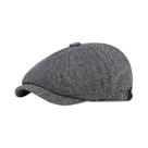 Boné Masculino Retrô - Estilo Espinha de Peixe - Boina para Outono/Inverno
