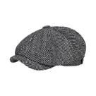 Boné Masculino Retrô - Estilo Espinha de Peixe - Boina para Outono/Inverno
