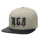Boné MCD Aba Reta Fitão Strapback Especial Flexfit Bege