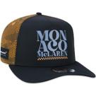 Boné McLaren Mônaco AFrame F1 Team Preto Ajustável Fit 9Forty