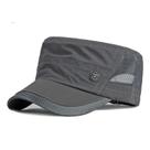Boné militar FASHIXD Mesh Summer Army Hat para homens cinza escuro