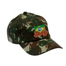 Boné Militar Rip Stop com Patch Aplicado Jeep Brasil Camuflado