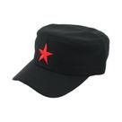 Boné Militar Unissex De Algodão Com Estrela Vermelha, Chapéu De Topo Plano Para Primavera E Verão,