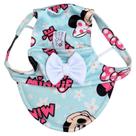 Boné Minnie Florzinha Azul para cachorro e gato