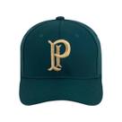 Boné Palmeiras Bordado Dourado Relevo Aba Curva Supercap