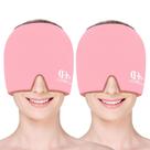 Boné para alívio da enxaqueca CONBELLA Hot and Cold Therapy 2 rosa