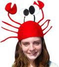 Boné Pirate Hat Party Captain 2023 com formato de caranguejo 3D