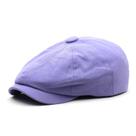 Boné plano ajustável para homens em poliéster roxo 58cm
