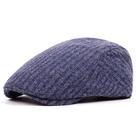 Boné plano com padrão casual de espinha de peixe para homens em algodão/jeans