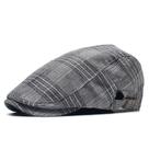 Boné plano Gatsby Newsboy, chapéu de algodão xadrez preto e branco Boné plano Gatsby Newsboy, chapéu de algodão xadrez preto e branco