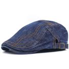 Boné plano Gatsby Newsboy Hat Jeans de algodão para homens e mulheres