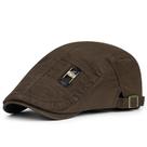 Boné plano Gatsby Newsboy Hat Scally Cap para homens marrom