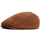 Boné plano masculino de camurça clássico Gatsby Newsboy Ivy Cabbie