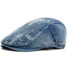 Boné plano masculino de ganga envelhecido ajustável Ivy Gatsby Newsb Boné plano masculino de ganga envelhecido ajustável Ivy Gatsby Newsb