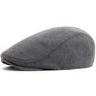 Boné plano masculino simples e elegante Gatsby Newsboy Ivy Cabbie Cotton