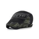 Boné plano unissex com texto de moda bordado e bandana