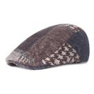 Boné plano, xadrez unissex, estampado em patchwork, Gatsby Newsboy C Boné plano, xadrez unissex, estampado em patchwork, Gatsby Newsboy C