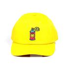 Boné Poms spray strapback amarelo