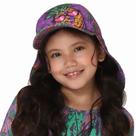 Boné Praia Infantil Proteção UV Legionário Abacaxis Violeta UV.Line