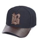 Boné Preto Original Black Brazil Aba Couro Marrom Estiloso