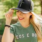 Boné Preto Unissex Jesus Cristo