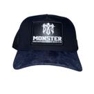 Boné Probitótica Monster Telado Preto Aba Veludo C/ Ajuste Boné Probitótica Monster Telado Preto Aba Veludo C/ Ajuste