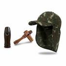 Boné Protetor Pescoço + Apito Inhambu e Apito Macuco Chumbo Boné Protetor Pescoço + Apito Inhambu e Apito Macuco Chumbo