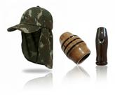 Boné Protetor Pescoço + Apito Macuco 17 + Apito Jacu Açu