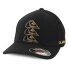 Boné Quiksilver Flexfit Chrome Three Logo Black Boné Quiksilver Flexfit Chrome Three Logo Black