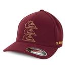 Boné Quiksilver Flexfit Chrome Three Logo Red