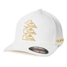 Boné Quiksilver Flexfit Chrome Three Logo White