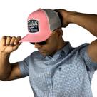 Boné Radade country rosa com branco telinha modelo trucker rodeio caipira sertanejo vaquejada cavalgada dia a dia Boné Radade country rosa com branco telinha modelo trucker rodeio caipira sertanejo vaquejada cavalgada dia a dia