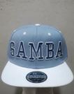 Boné Samba Azul Branco Aba Reta Snapback Adulto Boné Samba Azul Branco Aba Reta Snapback Adulto