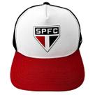 Bone Sao Paulo Trucker Licenciado Aba Curva Oficial Conforto