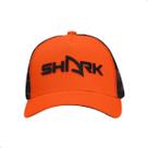 Boné Shark Com Tela Tiger Laranja e Preto