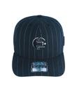 Boné Snapback E-Stars Aba Curva - Preto Listrado