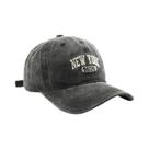 Boné Snapback Unissex Vintage Lavado Com Bordado NEW YORK Ajustável E Macio Para Primavera E Outono
