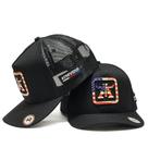 Boné Telinha Trucker Bandeira Americana Atrevidu's Country