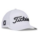 Boné Titleist Tour Elite Branco e Preto com Tela Respirável Boné Titleist Tour Elite Branco e Preto com Tela Respirável