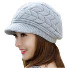 Boné Touca Gorro Chapéu de Lã Forrado Inverno Malha Feminino