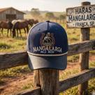 Boné Trucker Aba Curva Mangalarga Machador Cavalo Cowboy