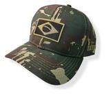 Boné Trucker Adulto Camuflado Tático Aba Curva Ajustável Algodão