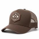 Boné Trucker Marrom Sol A Sol Poliéster Ajustável Casual Boné Trucker Marrom Sol A Sol Poliéster Ajustável Casual