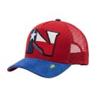 Boné Trucker Nocona Chile Aba Curva Country Vermelho/Azul Boné Trucker Nocona Chile Aba Curva Country Vermelho/Azul