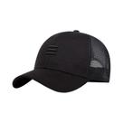 Boné Trucker Preto Em Malha Para Homens, Boné De Beisebol Hip Hop, Boné Snapback De Verão Para