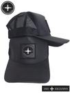 Boné trucker preto frente sintético tecido poliéster premium Boné trucker preto frente sintético tecido poliéster premium